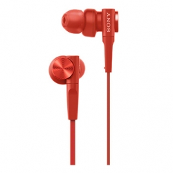 Sony Sealed Inner Ear Receiver MDR-XB55-R Red