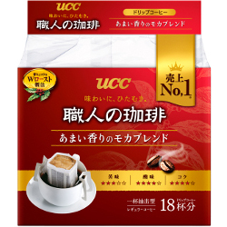UCC Craftsman Of Coffee Drip Coffee Sweet Aroma Of Mocha Blend 18 Packs