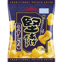 Calbee Kataage Potato Chips Salt Taste 65g