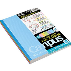 Kokuyo Campus Notebook Semi B5 35 Lines 5 Colors Pack