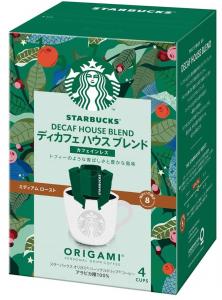 Nestle Starbucks Origami Personal Drip Coffee Decaf House Blend -Set of 6-