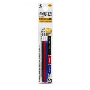 Pilot Frixion Ink Earasable Multicolor Ballpoint Pen Refill 0.38mm Black Red And Blue Pack
