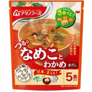 Asahi Amano Foods Home made Miso Soup Nameko And Wakame (Red Soup Stock) 5 Servings 